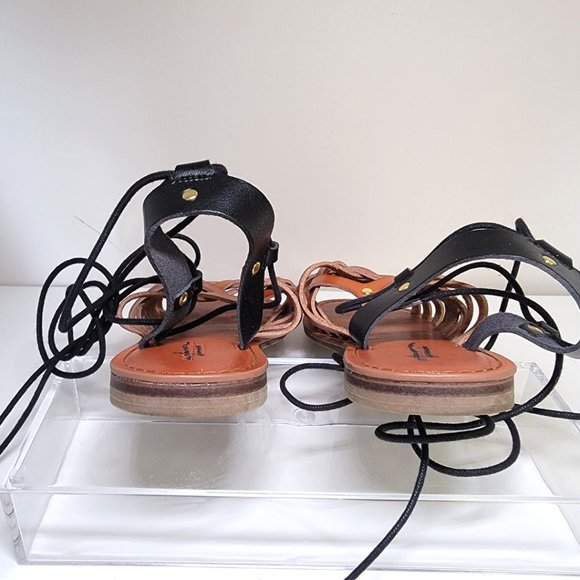 AMERICAN EAGLE Gladiator Sandals Lace Up Ankle - Picture 4 of 6